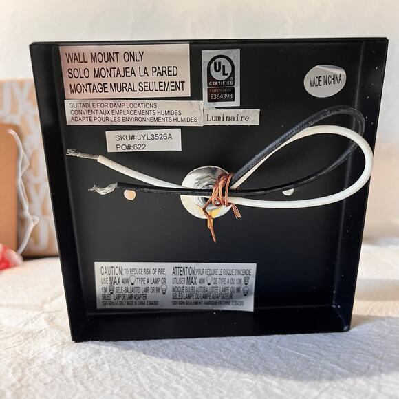 JONATHAN Y Marais Vanity Light Iron Rustic Industrial Boho JYL3526A *NO BULB** - Picture 5 of 11